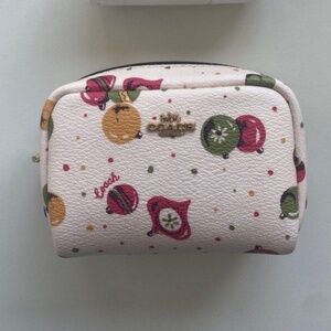 Coach Mini Boxy Cosmetic Case Ornament Print